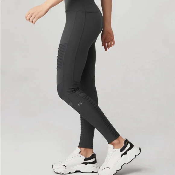 ALO Yoga Moto Legging, Full Length, Size Small - Picture 3 of 8